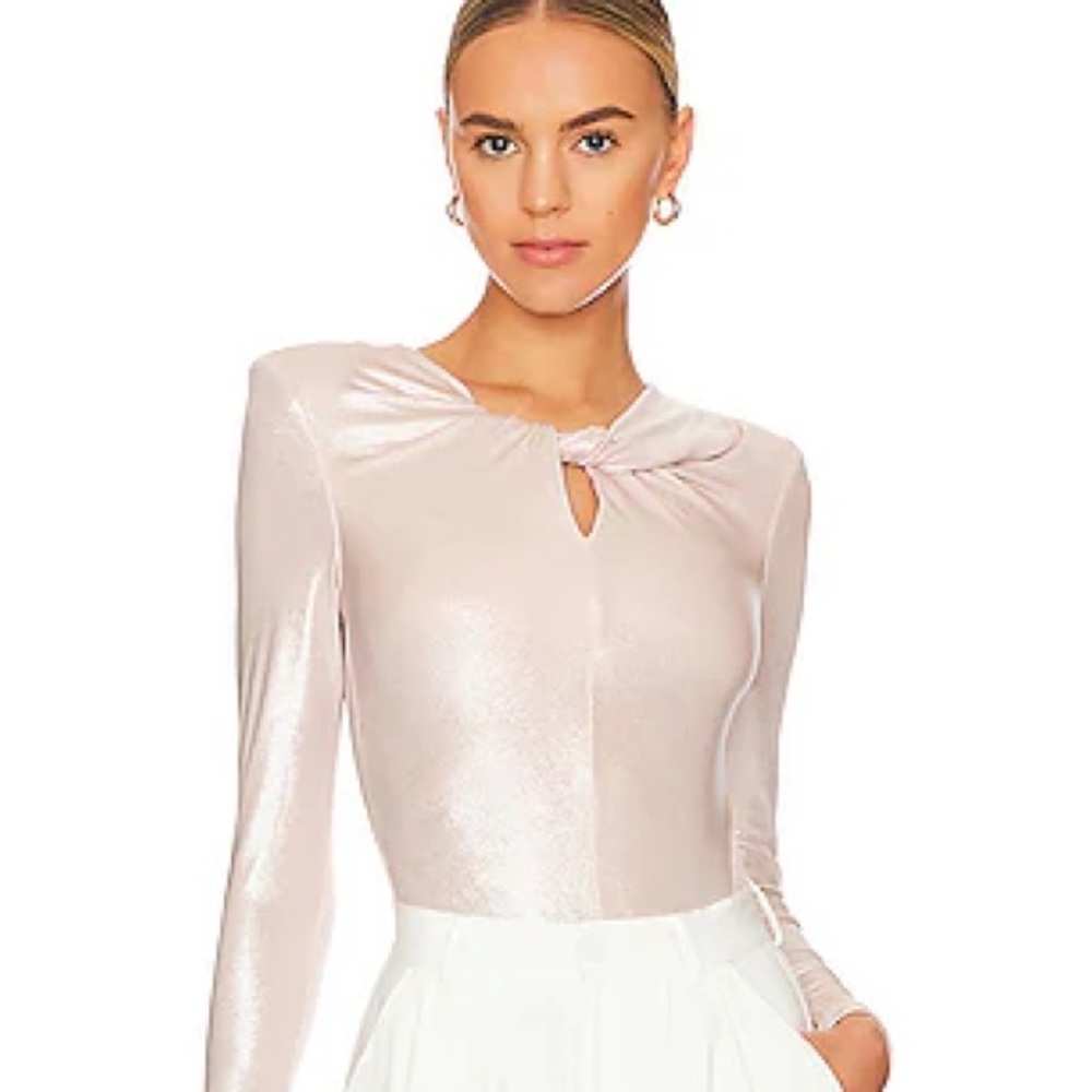 Barcelona Bodysuit in Pink Shine | ASTR THE LABEL